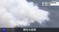 日本广岛县突发山火浓烟滚滚 或与自卫队训